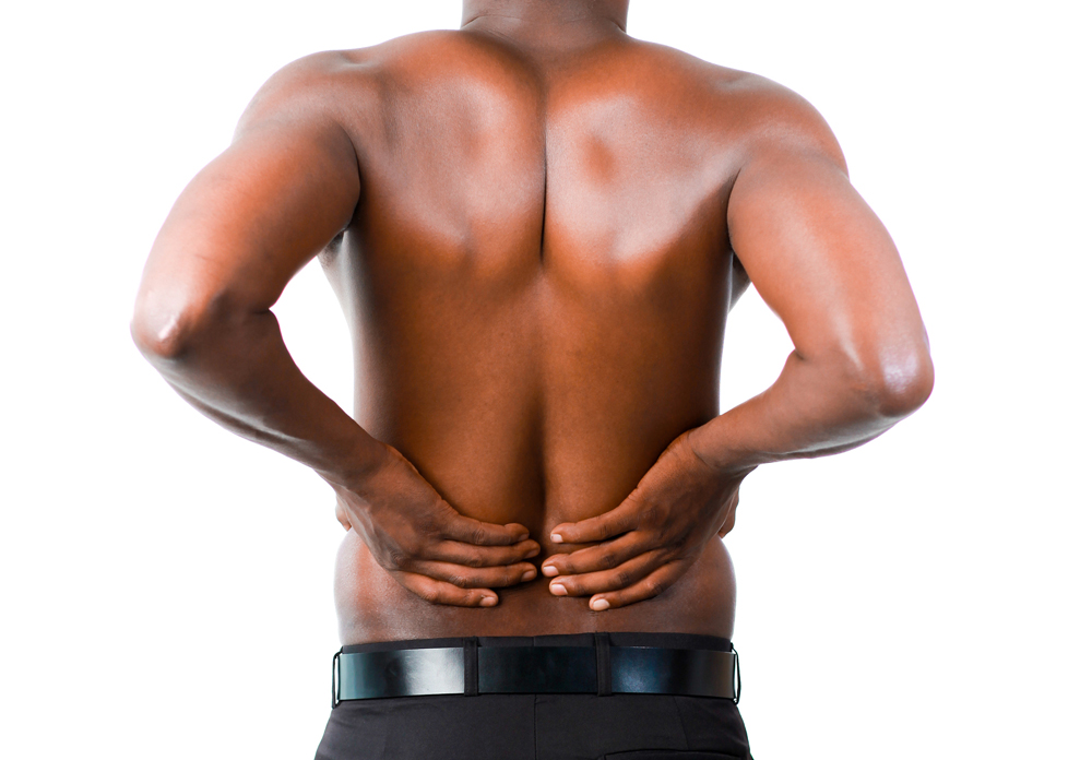 man with low back pain